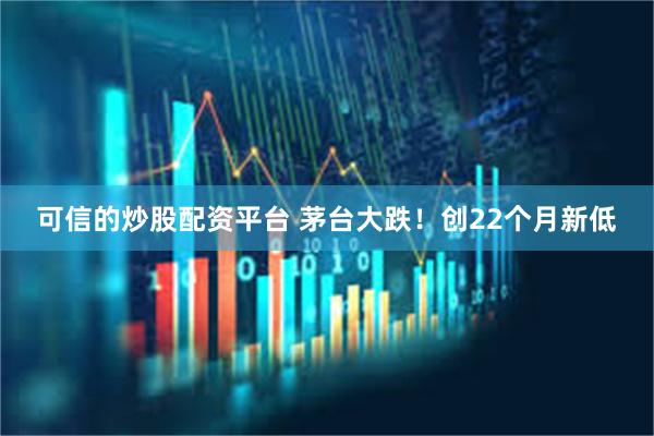可信的炒股配资平台 茅台大跌！创22个月新低