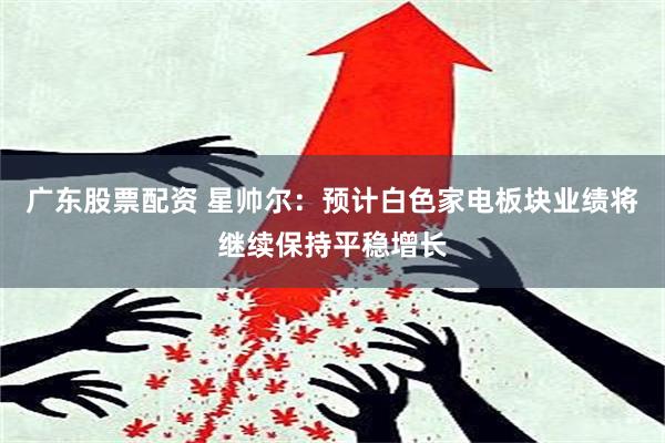 广东股票配资 星帅尔：预计白色家电板块业绩将继续保持平稳增长