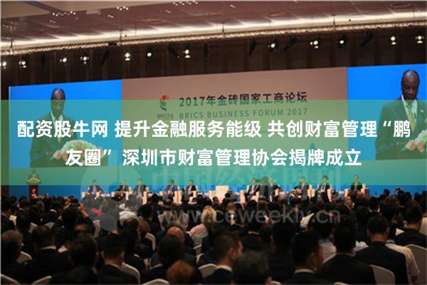 配资股牛网 提升金融服务能级 共创财富管理“鹏友圈” 深圳市财富管理协会揭牌成立