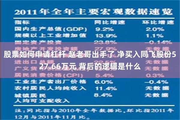 股票如何申请杠杆 赵老哥出手了 净买入同飞股份527.66万元 背后的逻辑是什么
