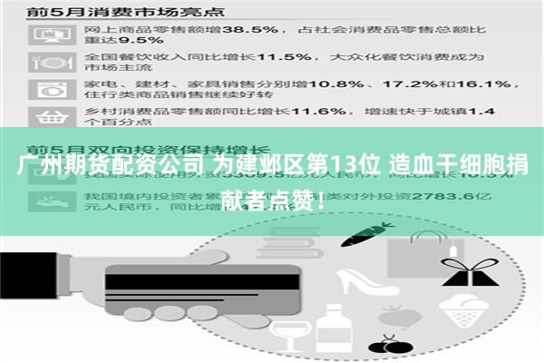 广州期货配资公司 为建邺区第13位 造血干细胞捐献者点赞！