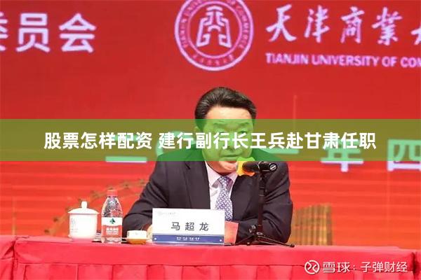 股票怎样配资 建行副行长王兵赴甘肃任职