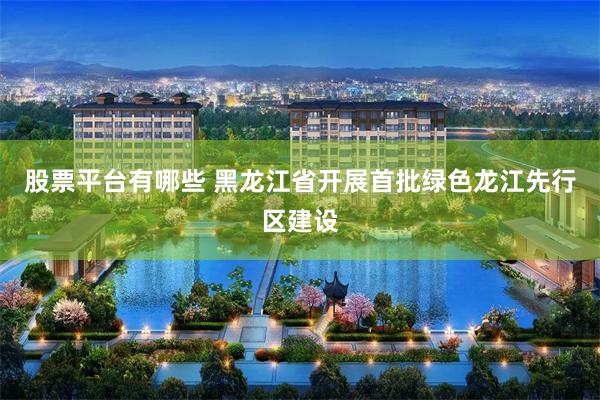 股票平台有哪些 黑龙江省开展首批绿色龙江先行区建设