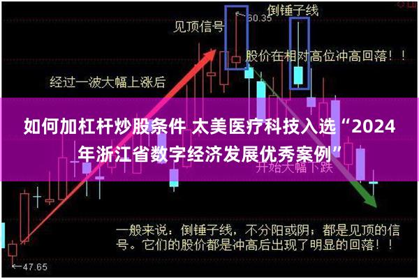 如何加杠杆炒股条件 太美医疗科技入选“2024年浙江省数字经济发展优秀案例”
