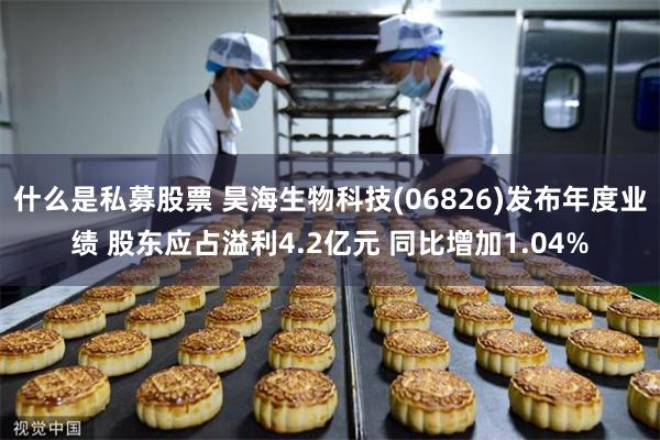 什么是私募股票 昊海生物科技(06826)发布年度业绩 股东应占溢利4.2亿元 同比增加1.04%