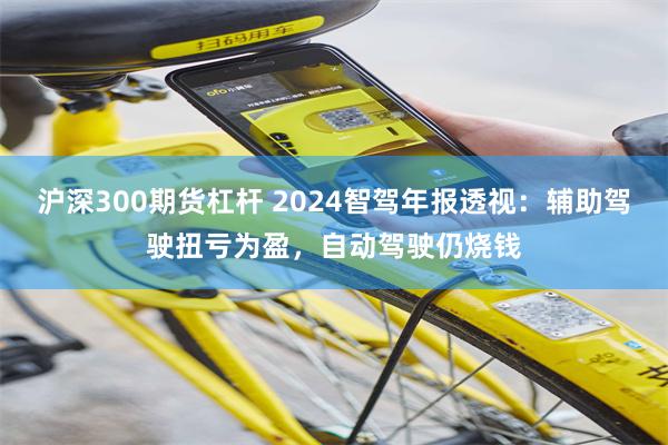 沪深300期货杠杆 2024智驾年报透视：辅助驾驶扭亏为盈，自动驾驶仍烧钱