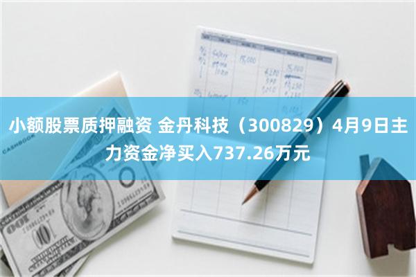 小额股票质押融资 金丹科技（300829）4月9日主力资金净买入737.26万元