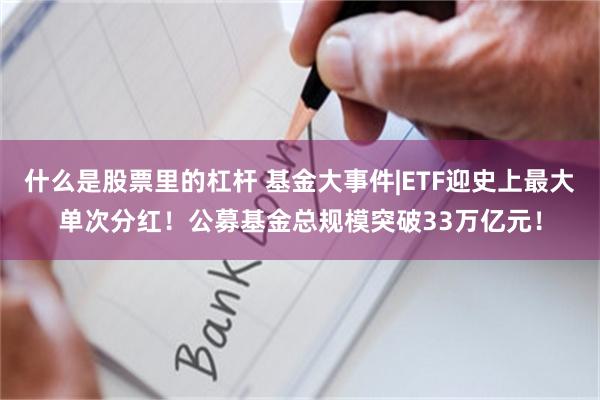 什么是股票里的杠杆 基金大事件|ETF迎史上最大单次分红！公募基金总规模突破33万亿元！