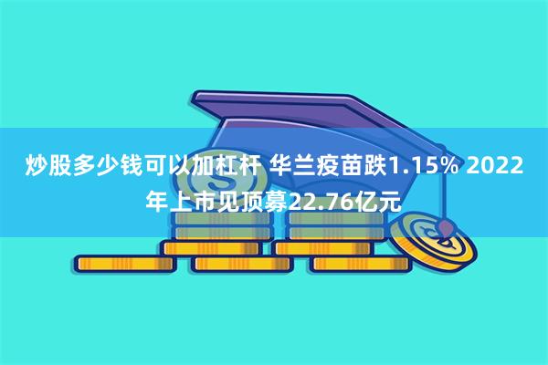 炒股多少钱可以加杠杆 华兰疫苗跌1.15% 2022年上市见顶募22.76亿元