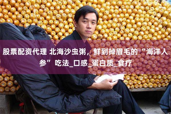 股票配资代理 北海沙虫粥，鲜到掉眉毛的 “海洋人参” 吃法_口感_蛋白质_食疗